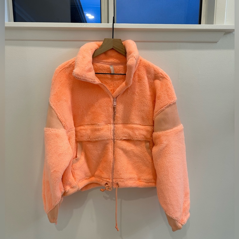 Free people seeing the star fleece jacket